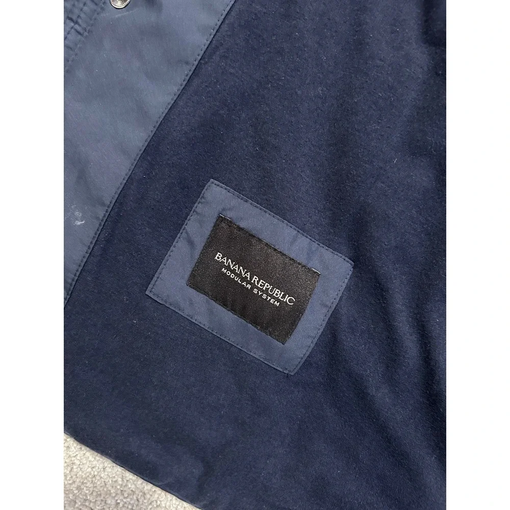 Banana Republic‎ Quilted Puffer Vest Navy Blue Men XL Modular System